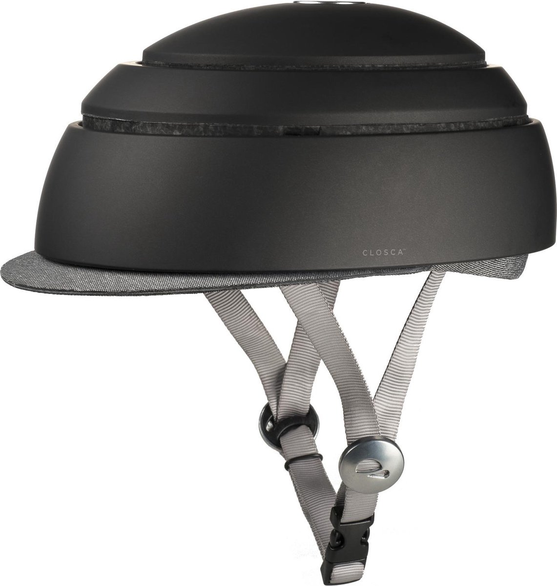 Closca - Fietshelm en Stephelm - Inklaapbaar - Unisex -Helm Zwart maat S (8427934791040)