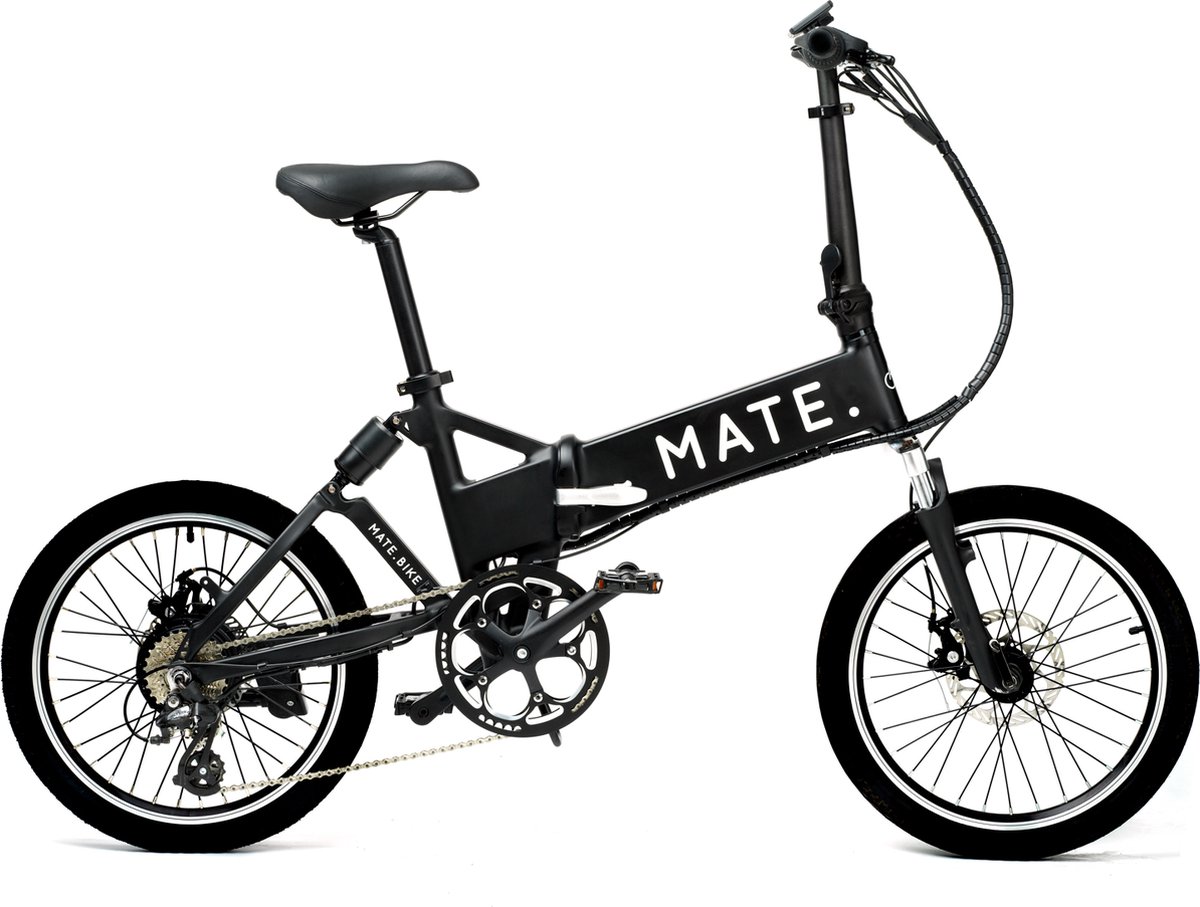 MATE City - 250W Legacy Black - elektrische vouwfiets - 80km range - Opvouwbaar - Volledig geveerd - Kleur display (5745000604593)
