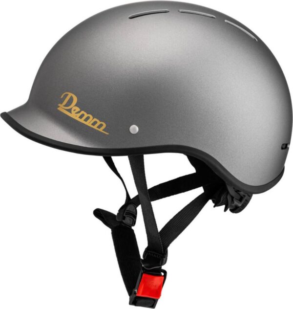 DEMM E-Rider Speed pedelec helm - Elektrische fietshelm - Snorscooter, Snorfiets, E-Bike, Step en Skate helm - vrouwen en mannen - L - Titanium - Gratis helmtas (8720941400036)