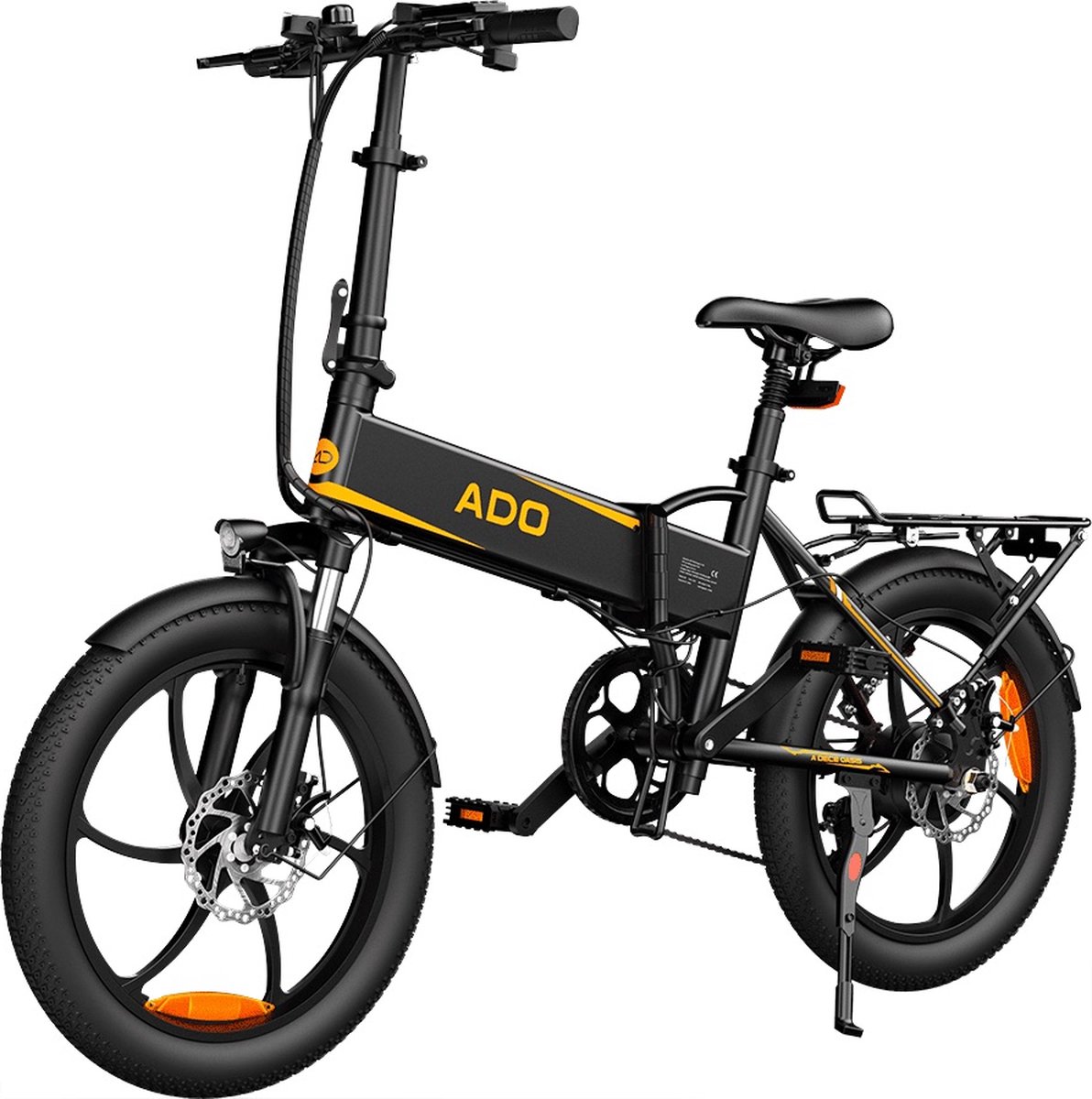 ADO A20 XE Bike Elektrische Vouwfiets 20 Inch 7 versnellingen 250W Lithuim Batterij 10Ah Max.25km/h - Grijs (6974587220486)
