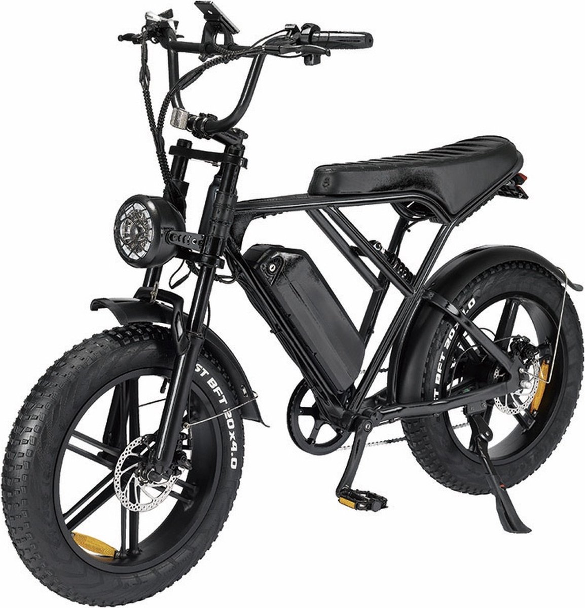 Comfort Inz V8 H9 - Fatbike - Elektrische fiets - E bike - Hydraulische remmen - Achtervering - 250W - 15Ah - Zwart (8720648190636)