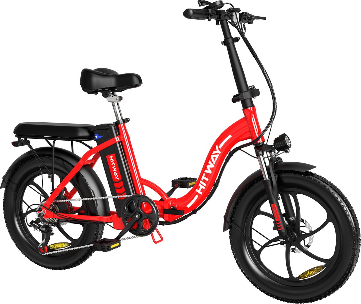 Hitway Elektrische Fiets | Opvouwbare E-bike | 20 Inch Fatbike | 11.2AH | 7 Versnellingen (8711551987178)