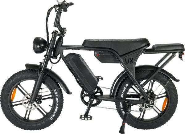 Fatbike V8 MAX Model - Fatbikeskopen.nl - Zwart - Hydraulic - Dubbele Accu - Elektrische Fatbikes - Elektrische Fiets - E Bike - 250 Watt (8721008647241)