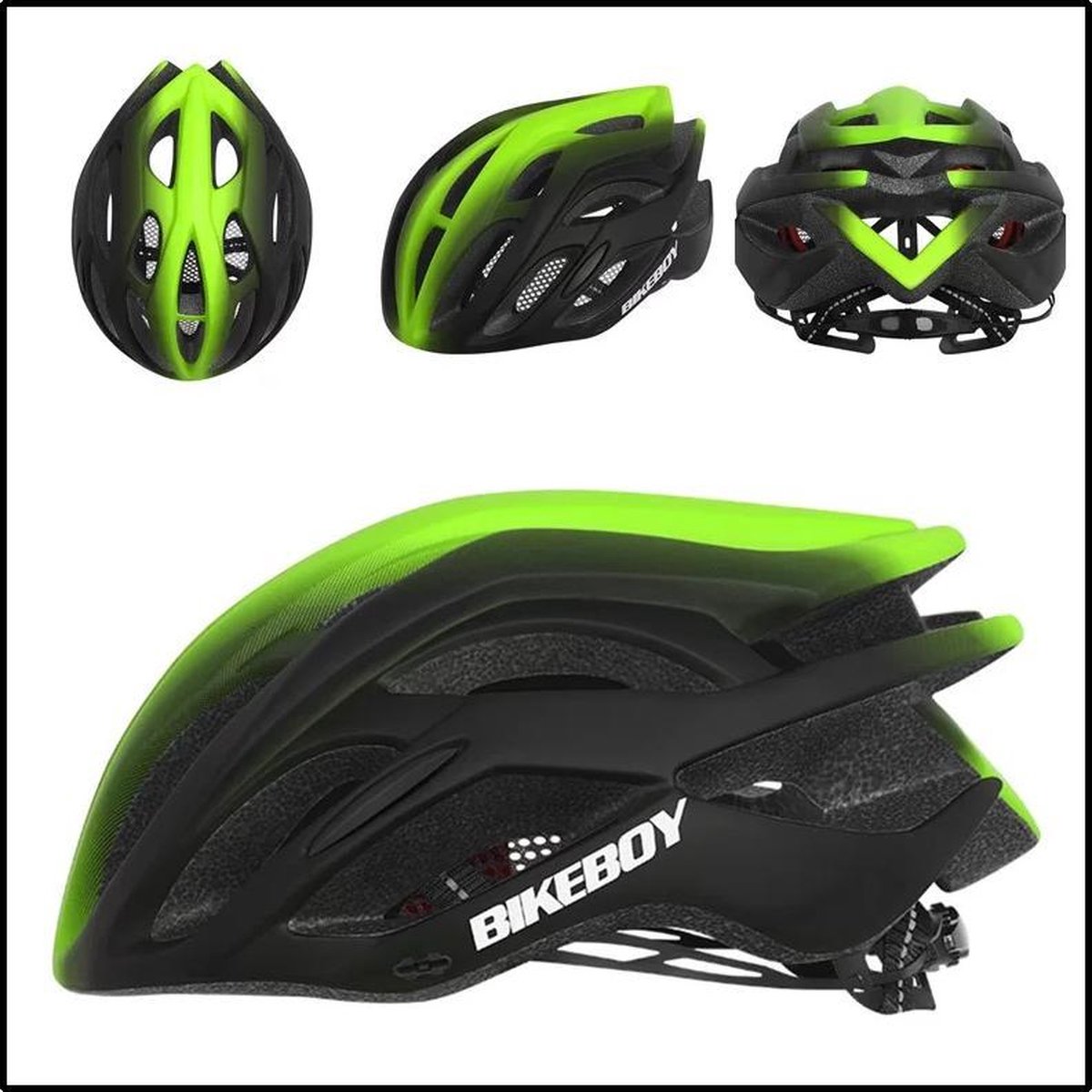 Nixnix - Mountainbike helm - Zwart Geel - Fiets Helm - MTB - Wielrennen - Fietshelm (7435831661664)