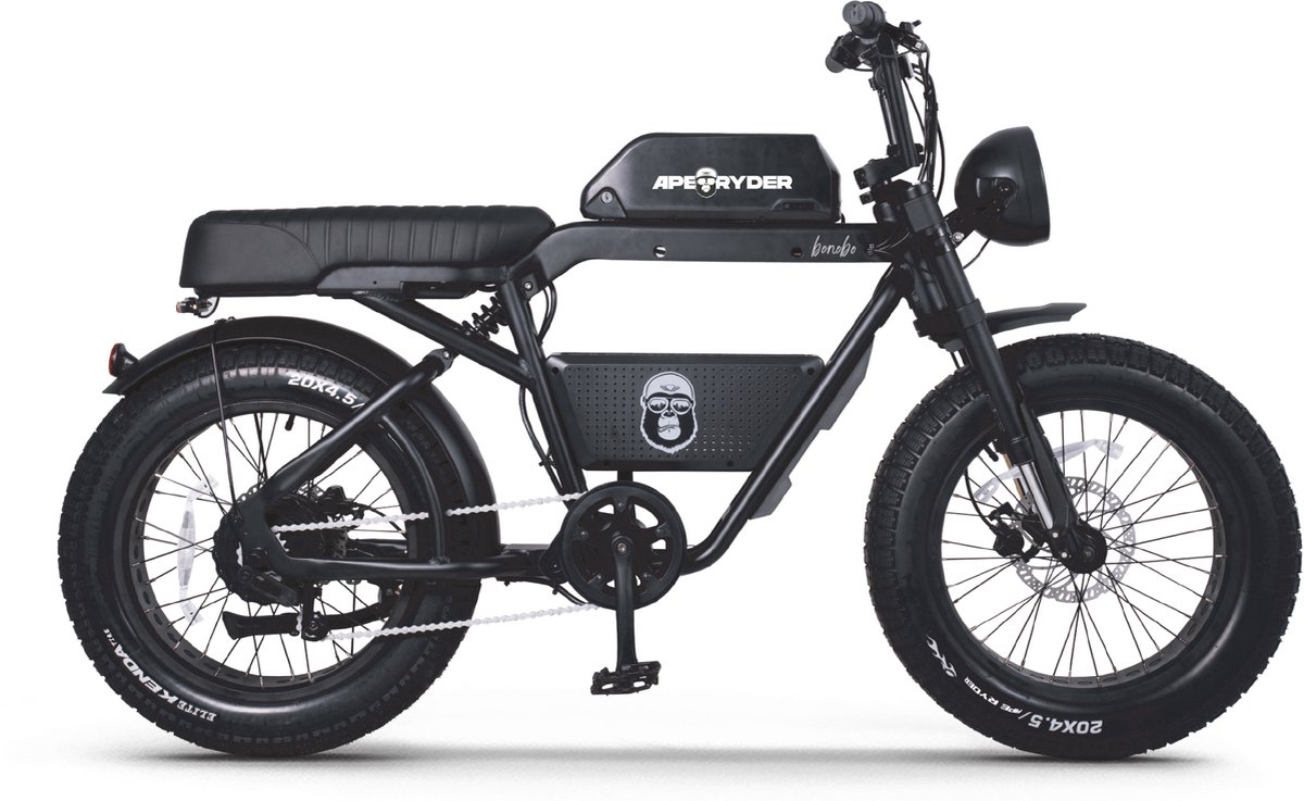 Ape Ryder Bonobo Elektrische Fatbike 250W / 48V / 20AH / 20Inch Zwart (8683145901993)