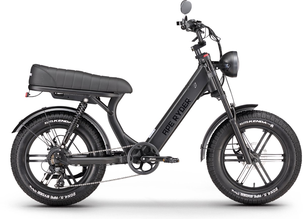 Ape Ryder MD10 Premium Elektrische Fatbike 250W / 48V / 14.5AH / 20Inch Zwart (8683145901948)