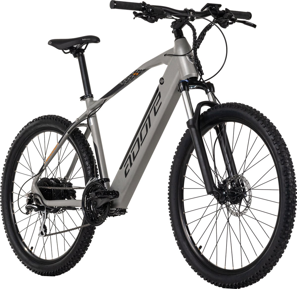 Adore Fiets (elektrisch) E-mountainbike 27,5'' Adore Raccoon grijs - 49 cm (4250547532113)
