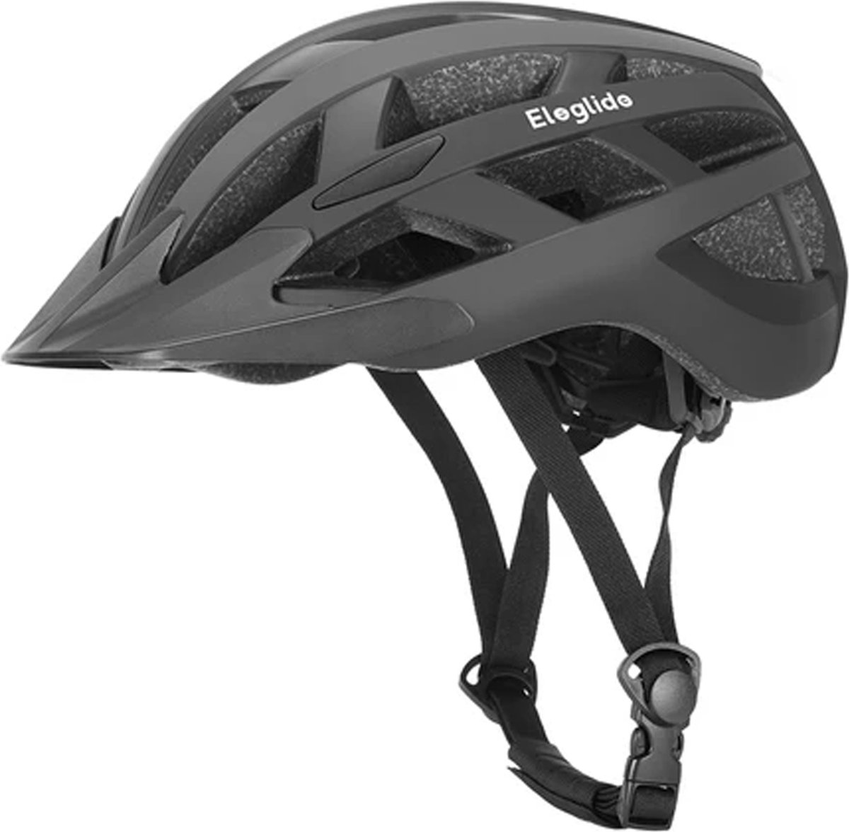 Fietshelm met LED-achterlicht - USB oplaadbaar - Maat 58-61 cm - Zwart - Bike helmet - Heren/Dames - Elektrische fiets, Racefiets & MTB (9509915571557)