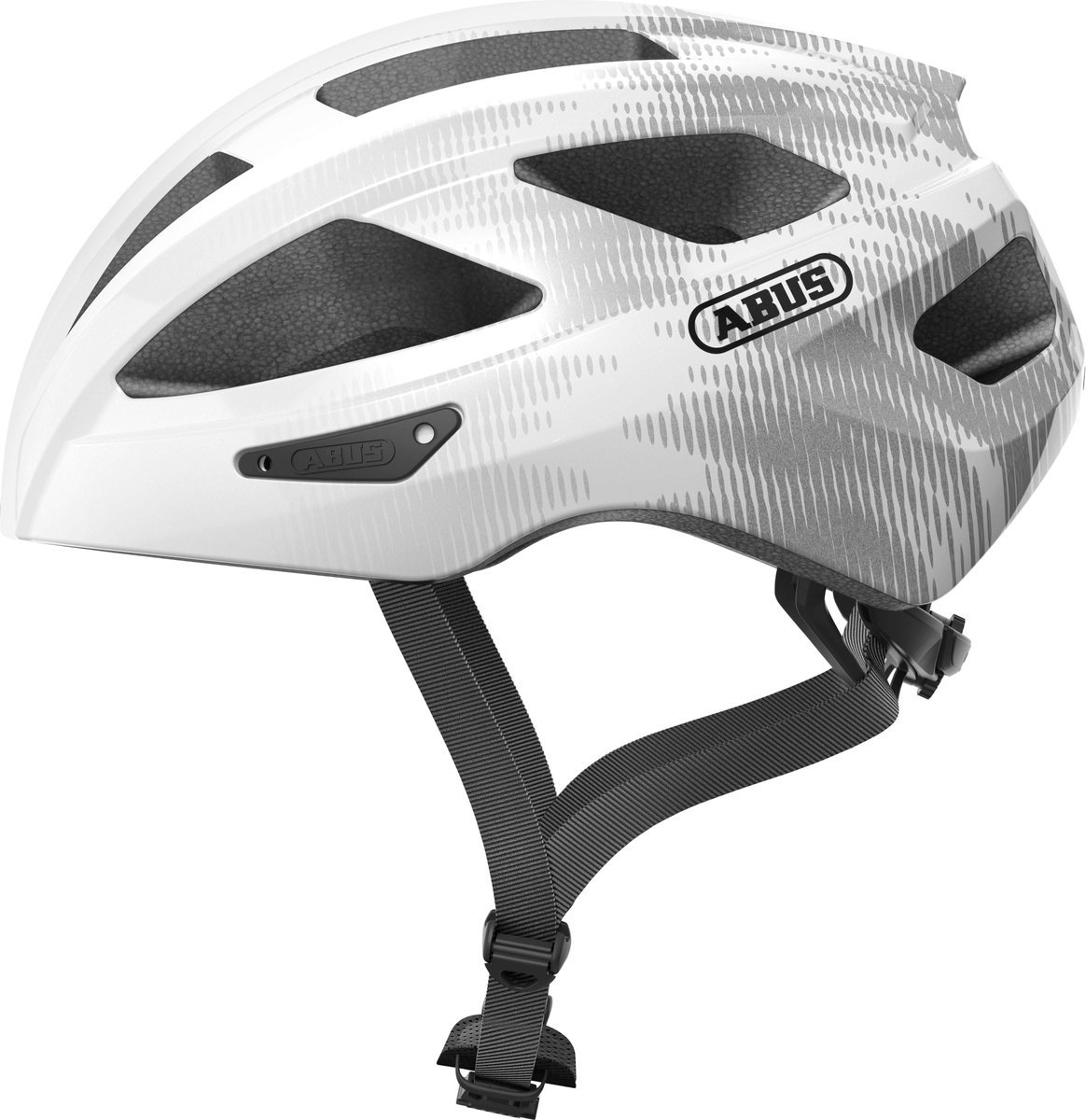 ABUS Macator Fietshelm - Maat S (51-55 cm) - whiteilver (4003318872327)