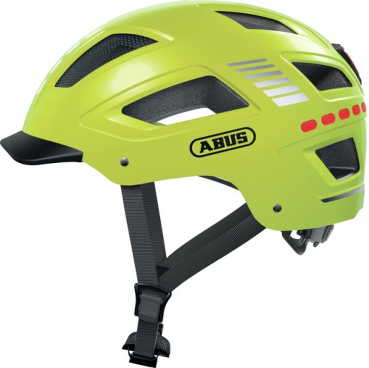 Abus Hyban 2.0 Led Signal - Fietshelm Signal Yellow M (52 - 58 cm) (4003318614613)