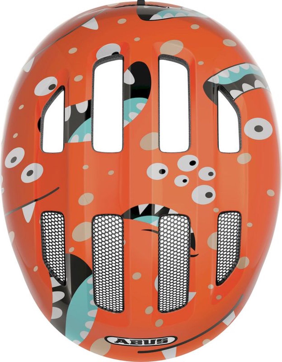 Abus Smiley 3.0 - Fietshelm - Kinderen Orange Monster S (45 - 50 cm) (4003318672651)