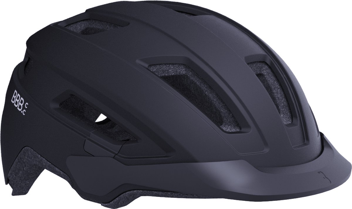 BBB Cycling Dice E-bike Fietshelm - Unisex Fietshelm Volwassenen - Met ABS Shell en Magnetische Fidlock Sluiting - Fietshelm Dames Elektrische Fiets - Zwart - Large: 58-61cm - BHE-180 (8716683142761)