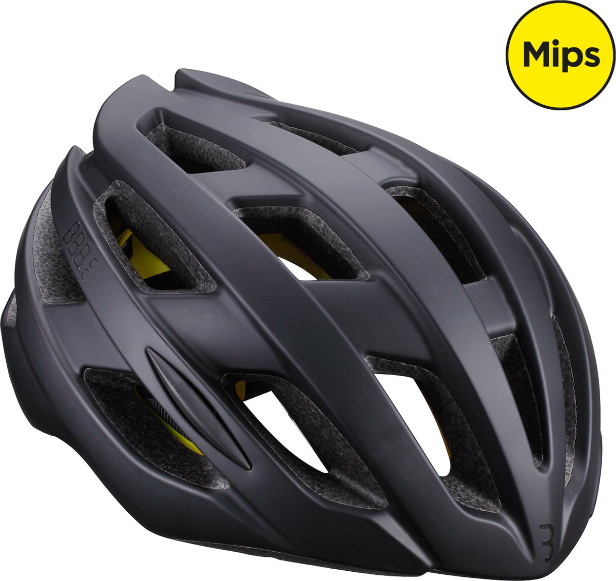 BBB Cycling Hawk MIPS Racefiets Helm - Wielrenhelm - Fietshelm Volwassenen - Mat Zwart - Maat M - Fietshelm MIPS - BHE-153 (8716683131451)