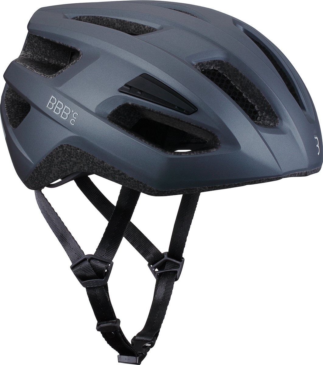 BBB Cycling Kite 2.0 Fietshelm Volwassenen - MTB Helm & Racefiets helm - Wielrenhelm - Fietshelm Dames - Fietshelm Heren - Mat Grijs - Maat L - BHE-29B (8716683129816)