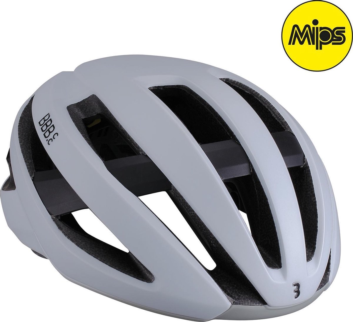 BBB Cycling Maestro MIPS Fietshelm - Extra Veiligheid - Sporthelm Volwassenen - Racefiets - Mat Wit - Maat M - BHE-10 (8716683125733)