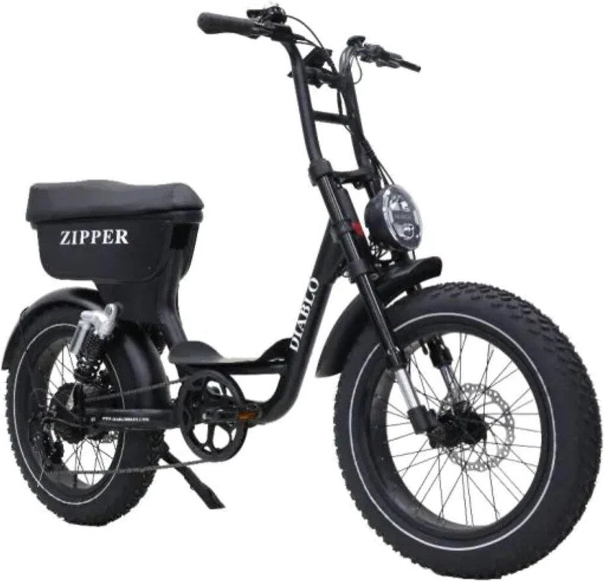 Diablo Zipper - Fatbike - Zwart - 250W - Elektrische Fatbike (8717853991615)