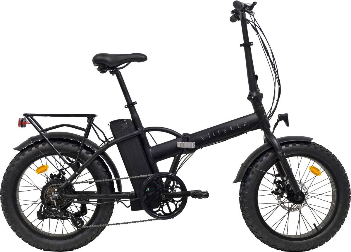 Villette le Gros, elektrische vouw fatbike 10.4Ah 7sp 20 inch zwart (8720865621548)