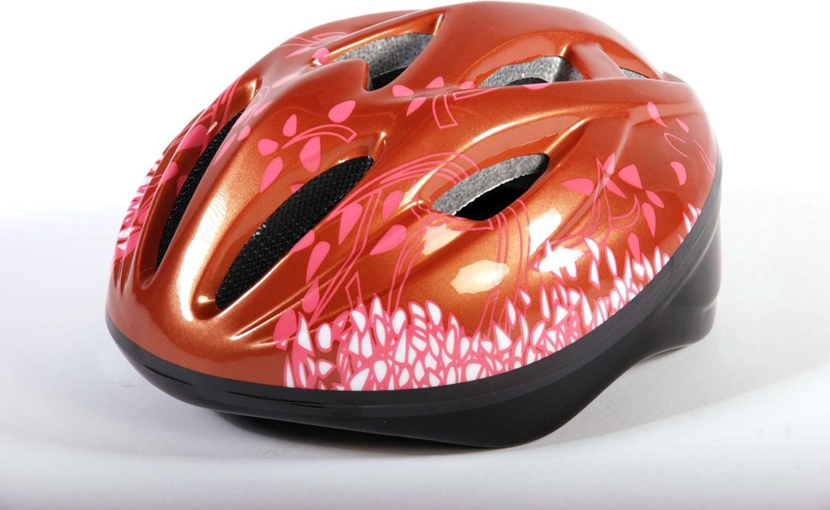 Volare Fietshelm - Skatehelm - Deluxe - Brons Roze - 51-55 cm - Meisjes (8715347005732)