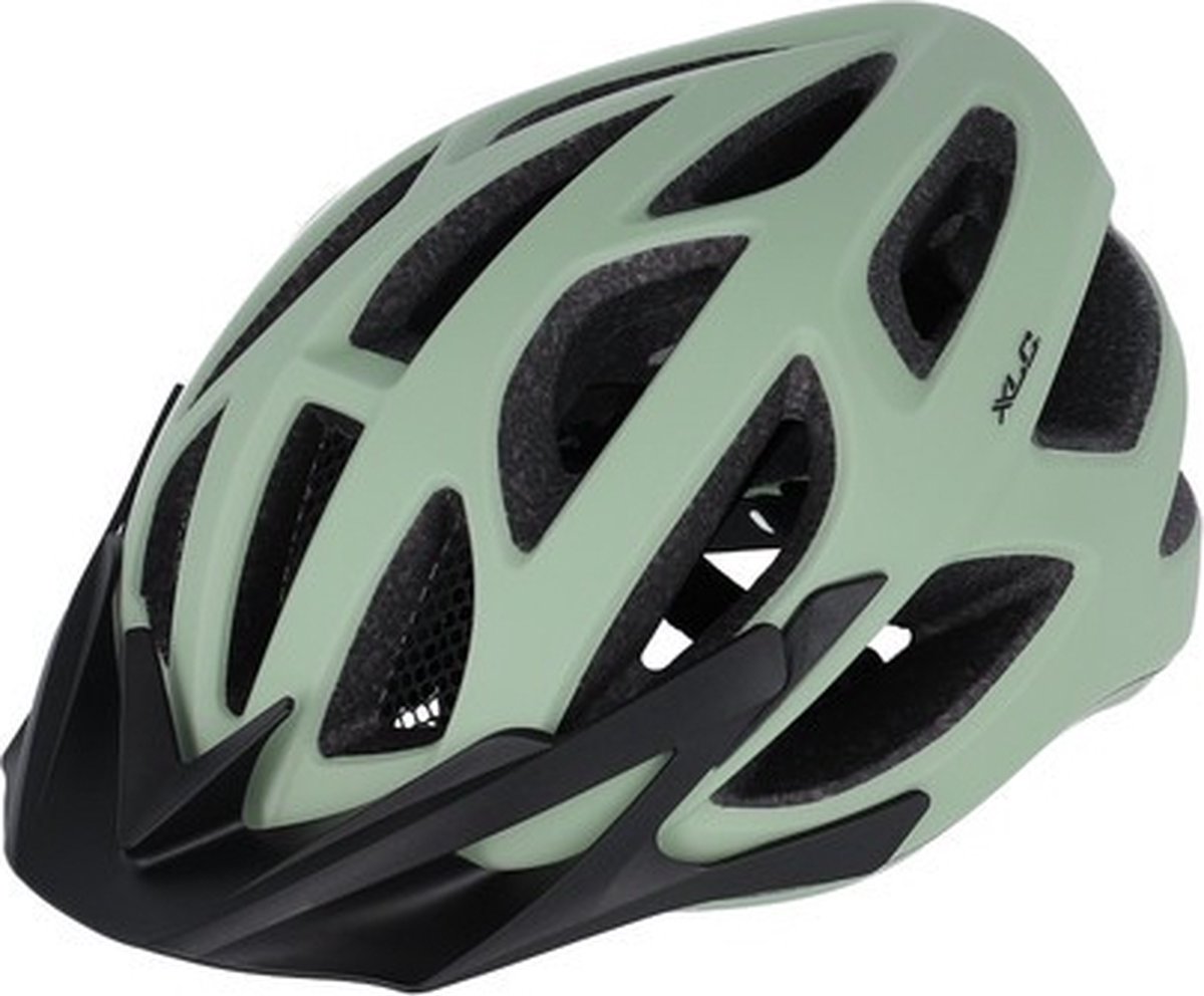 XLC BH-C33 Fietshelm Mannen & Vrouwen - Fietshelm Mountainbike Volwassenen - Zwart/Mint - 58-62cm (4055149505875)