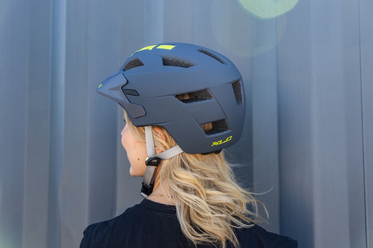 XLC Fietshelm MTB - S/M - Antraciet/Geel - BH-C30 (4055149362294)