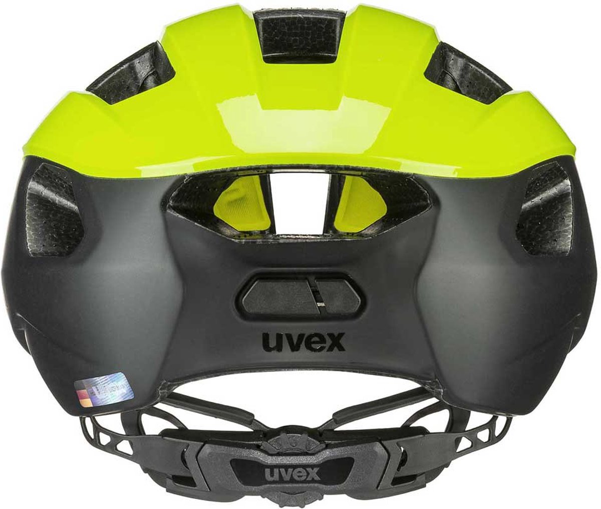 uvex Rise CC Fietshelm Neon yellow / Black Mat - Unisex - maat 52-56 (4043197347431)