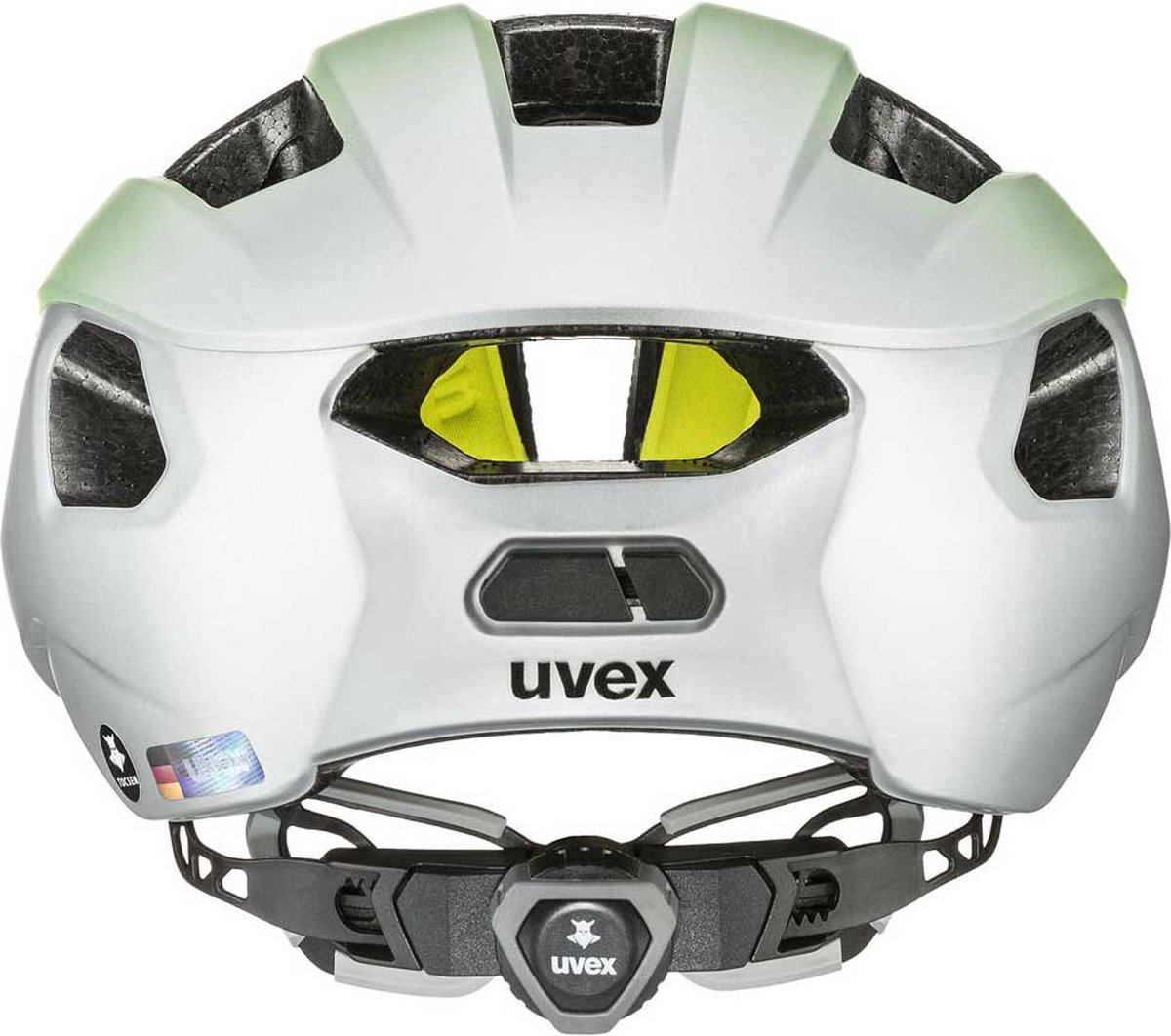 uvex Rise CC Tocsen Fietshelm Neon Yellow / Silver Mat - Unisex - maat 52-56 (4043197347516)