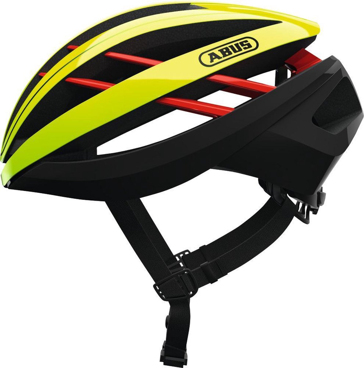 Abus Aventor Fietshelm - Maat S (51-55 cm) - neon yellow (4003318776090)