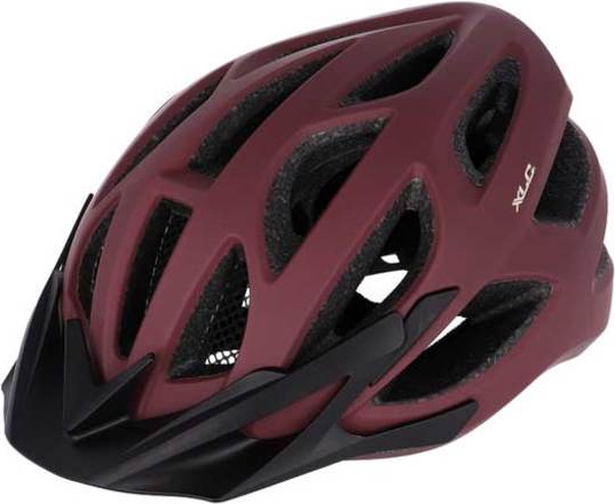 XLC BH-C33 Fietshelm Mannen & Vrouwen - Fietshelm Mountainbike Volwassenen - Bordeaux - 58-62cm (4055149505899)