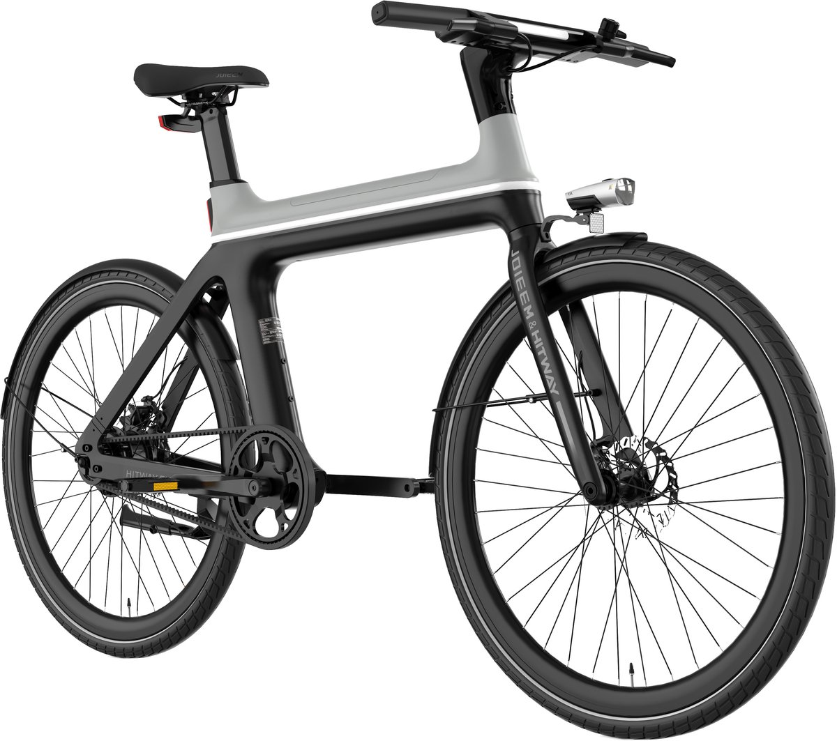 Hitway&Joieem Elektrische Fiets X - 27.5Inch City Commuter EBike met Afneembare 36V 9.6Ah Lithium Batterij - Intelligente elektrische stadsfiets - APP&NFC - IP54 Waterdicht (8721161749752)