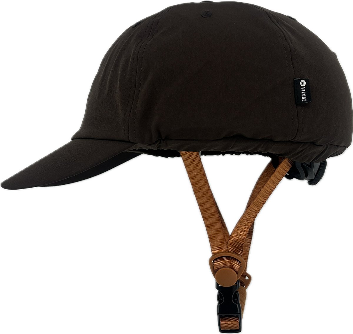 Vizorz SwitchCap fietshelm - Brown base cap (8785284807591)