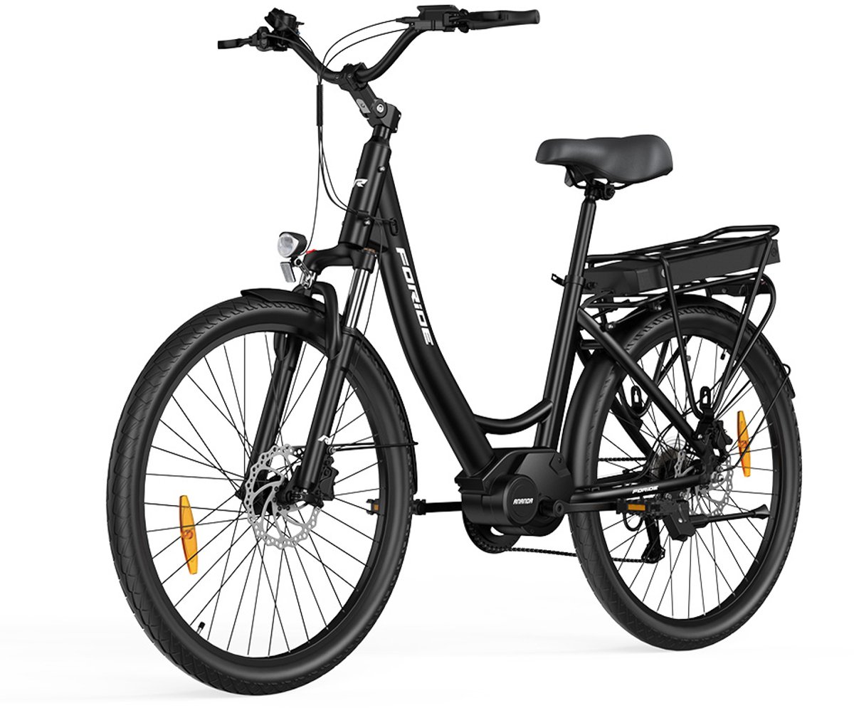 Foride Urbano 2 Mid-Motor Externe Batterij EU-stekker 36V250W 13Ah E-bike-Verbeterde veiligheid en stabiliteit-Duurzame batterij voor langere woon-werkverkeer-Ergonomisch ontwerp-Verbeterde veiligheid bij nachtelijk rijden en kristalhelder display (6975606877865)
