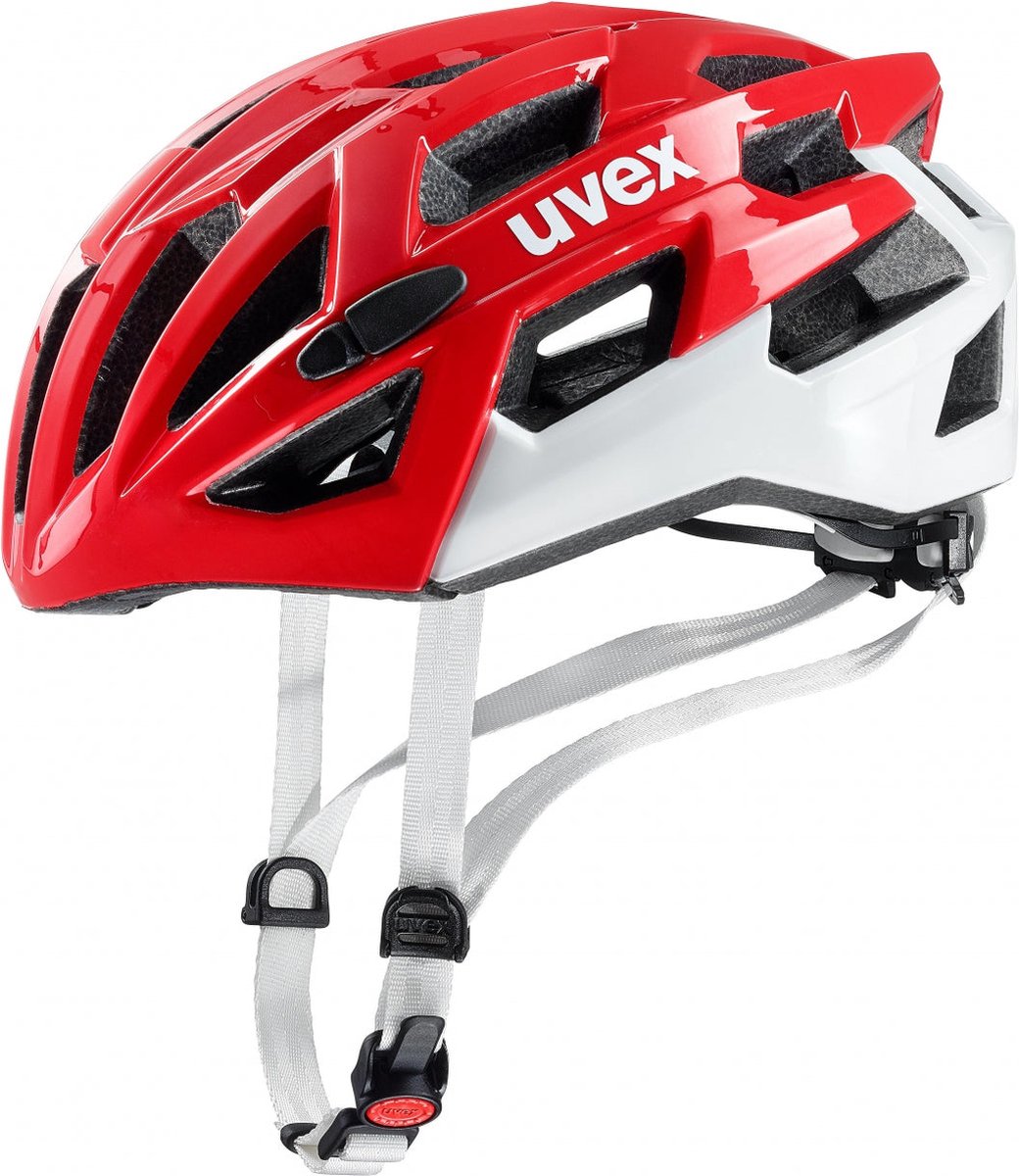 uvex Race 7 Fietshelm Red/White - Unisex - maat 51-55 (4043197312392)