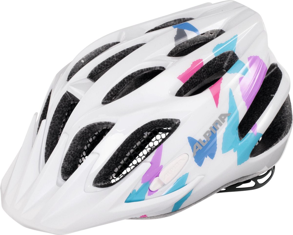 Alpina FB Jr. 2.0 Fietshelm Kinderen wit/bont Hoofdomtrek 50-55cm (4003692230737)