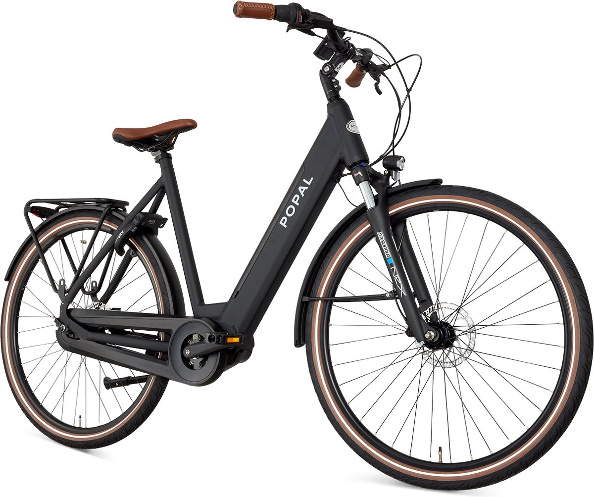 Popal Novel Mm - Elektrische Stadsfiets (e-bike) - Dames - Matzwart (8719636019394)