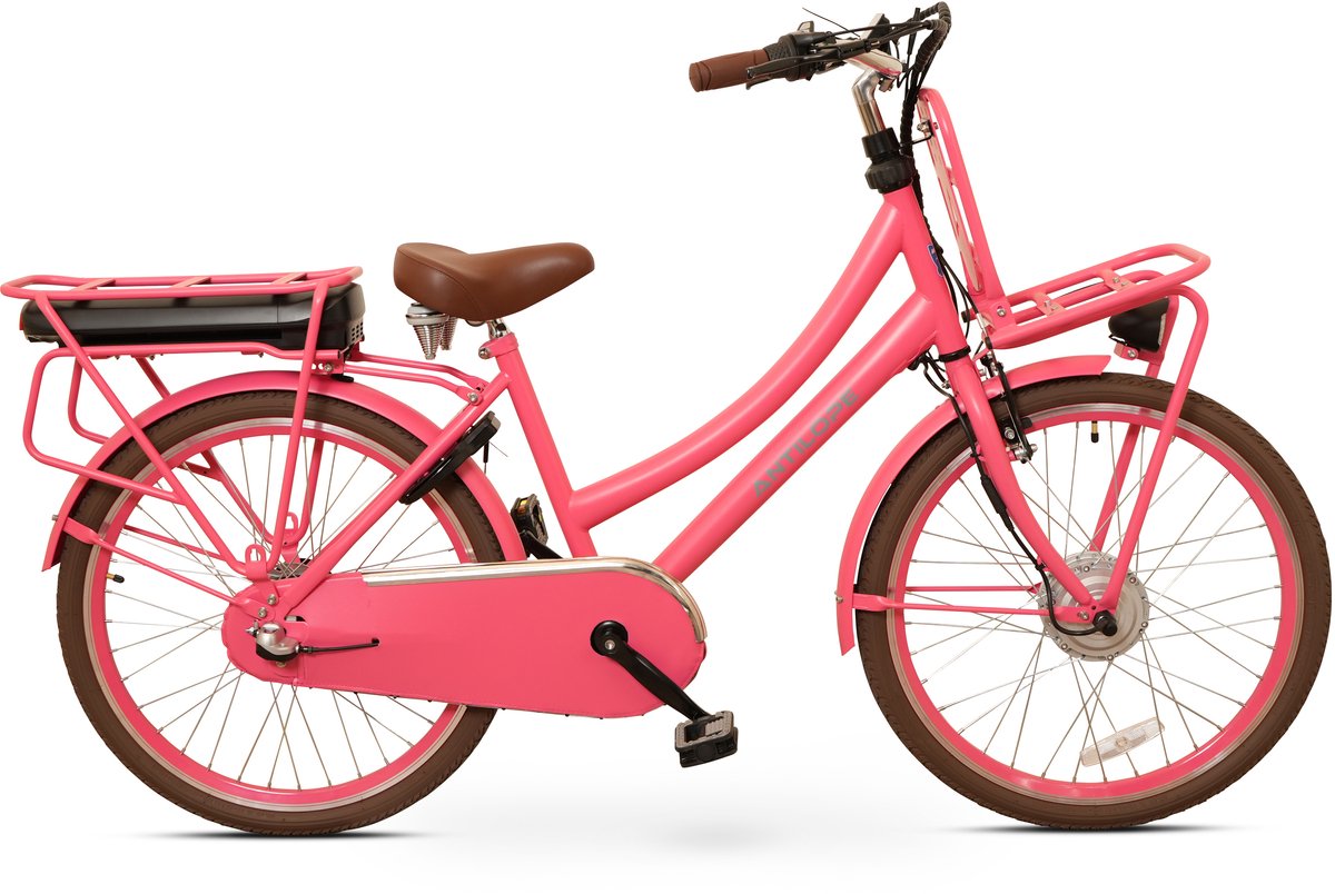 Antilope Cargo Plus N3 Elektrische Transportfiets 24 Inch 40 Cm Roze (8721123100959)