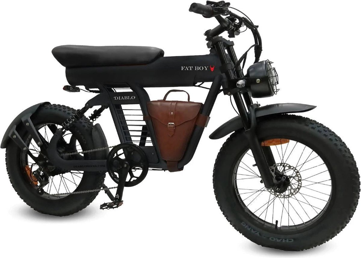 Diablo Fat Boy - Fatbike - Zwart - 250W - Elektrische Fatbike (8717853990533)