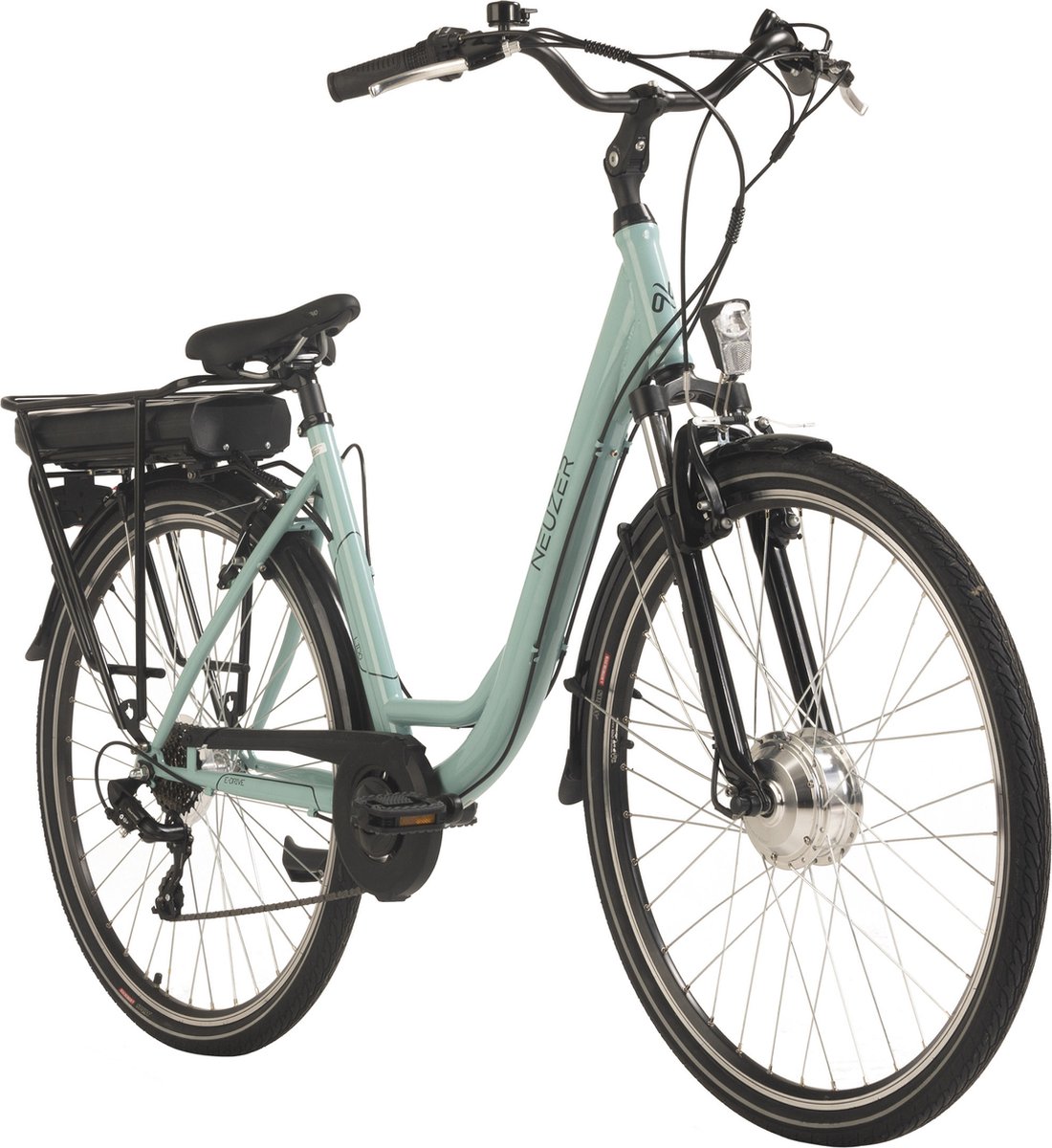 Hollandia Fiets (elektrisch) E-stadsfiets dames Hollandia Lido 28'' e-bike 7 versnellingen groen - 49 cm (4250547533721)