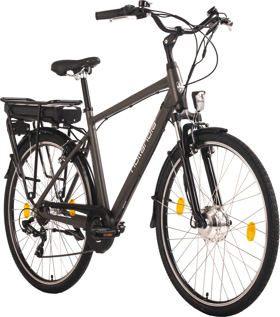 Hollandia Fiets (elektrisch) Empfohlene Körpergröße: 145 - 190 cmE Citybike Herren 28'' Hollandia Zagon grau 6-Gang - 53 cm (4250547533134)
