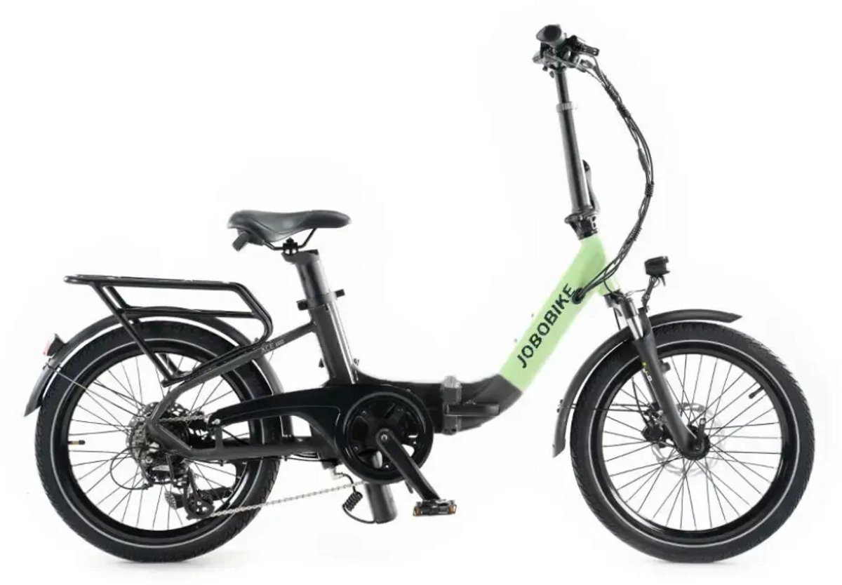 JOBOBIKE Ace Elektrische Vouwfiets - Lage Instap - 20 Inch - 250W Motor - 7 Versnellingen - 50 km Actieradius - Mechanische Schijfremmen - Groen (8721206515335)
