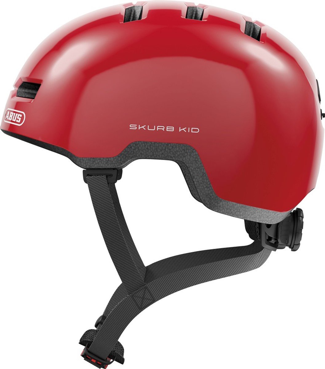 Abus Skurb Kid - Fietshelm - Kinderen Shiny Red S (45 - 50 cm) (4003318043000)