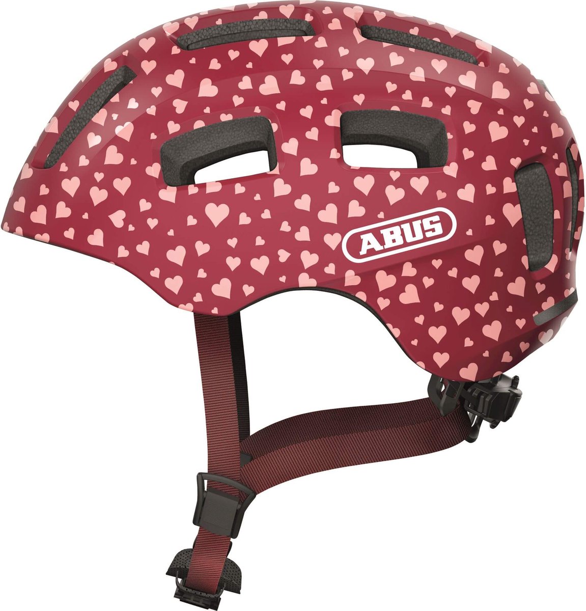 Abus Youn-I 2.0 - Fietshelm - Kinderen Cherry Heart S (48 - 54 cm) (4003318638084)