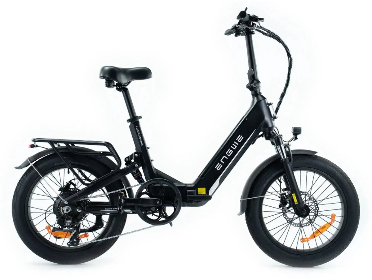 ENGWE L20 3.0 Boost Elektrische Vouwfiets - E-bike - 20 Inch - 250W Motor - 7 Versnellingen - 135 km Actieradius - Hydraulische Schijfremmen - Zwart (6152302810857)
