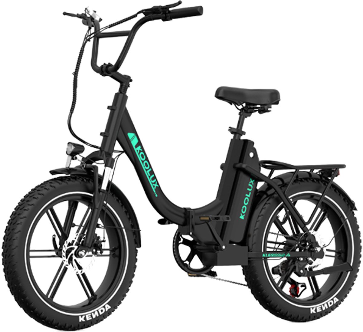 KOOLUX | KL6S Elektrische Vouwfiets | E-Bike | 20x4.0 Inch banden | 48V 15.6Ah Lithium Accu | 250W Motor | Maximaal snelheid 25km/u | Maximaal bereik 120km | 7-speed versnellingen | LCD Scherm | Zwart | Gratis Rijklaar Bezorgd (8718883231672)