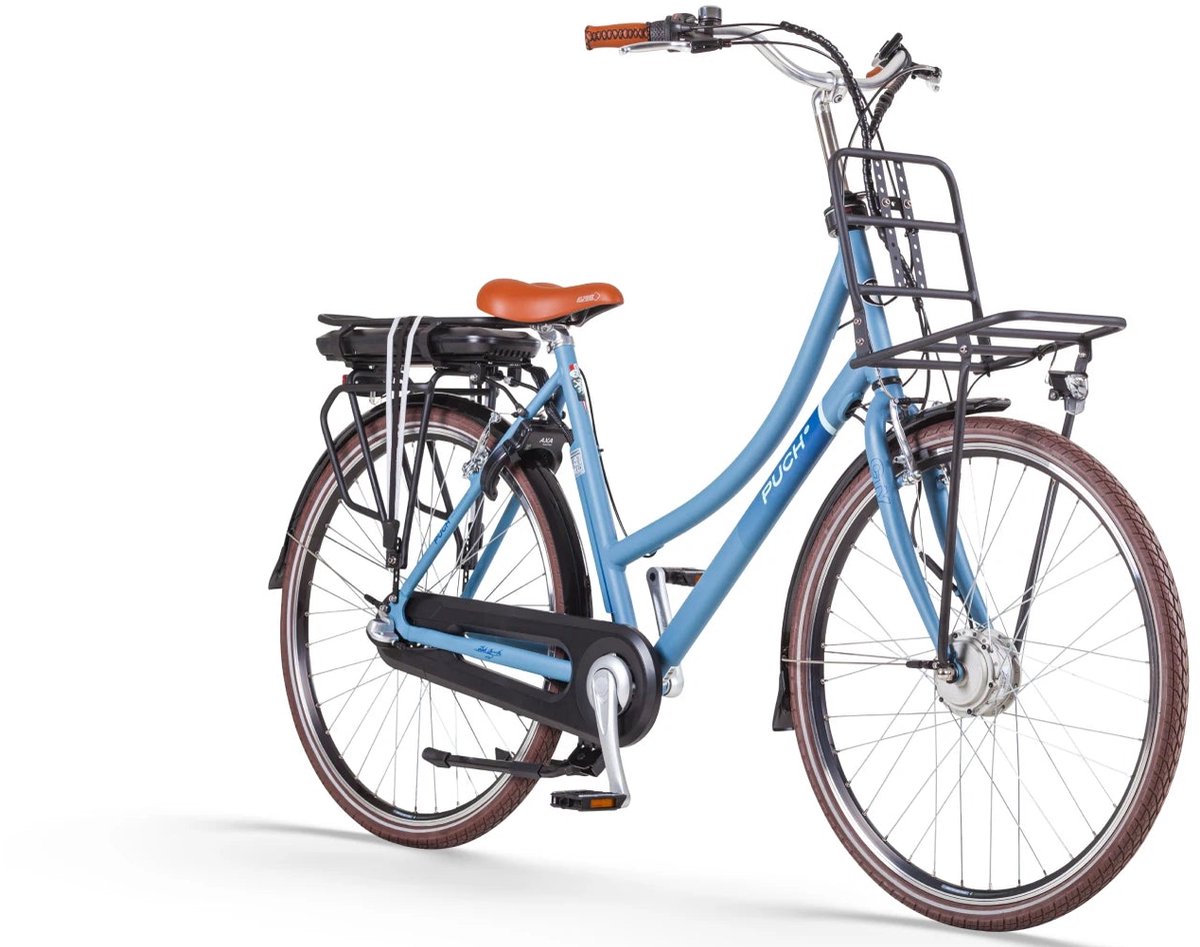 Puch E-Rock N3 Elektrische fiets - Jeans Blauw - Damesfiets - 50cm - E-bike (8785307517445)