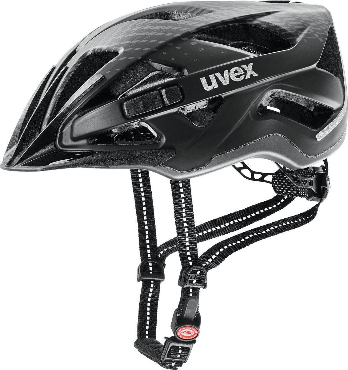 UVEX City Active Fietshelm, zwart Hoofdomtrek 52-57cm (4043197296388)