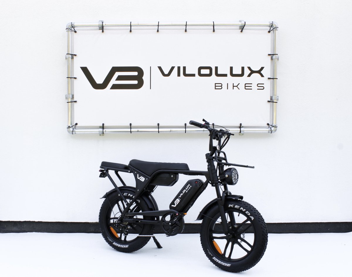 Vilolux® Fatbike - Fatbike V8 - Fatbike V8 PRO MAX - Fatbike C80 PRO MAX - 2025 Model 4.0 - Dubbele accu - Achterzit - Voorrek - Legaal - Rijklaar - Niet opvoerbare fatbikes - 2 Jaar garantie - Hydraulische remmen - Telefoontasje - Alarm - Zwart (8721161313724)