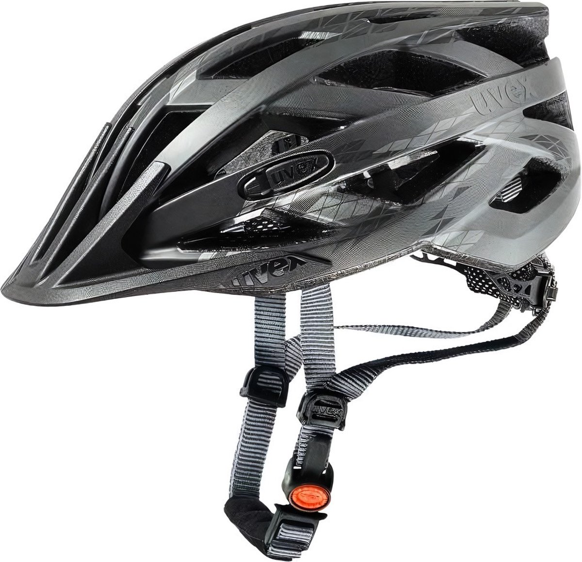 uvex I-VO cc Fietshelm Black/Smoke Mat - Unisex - maat 52-57 (4043197271675)