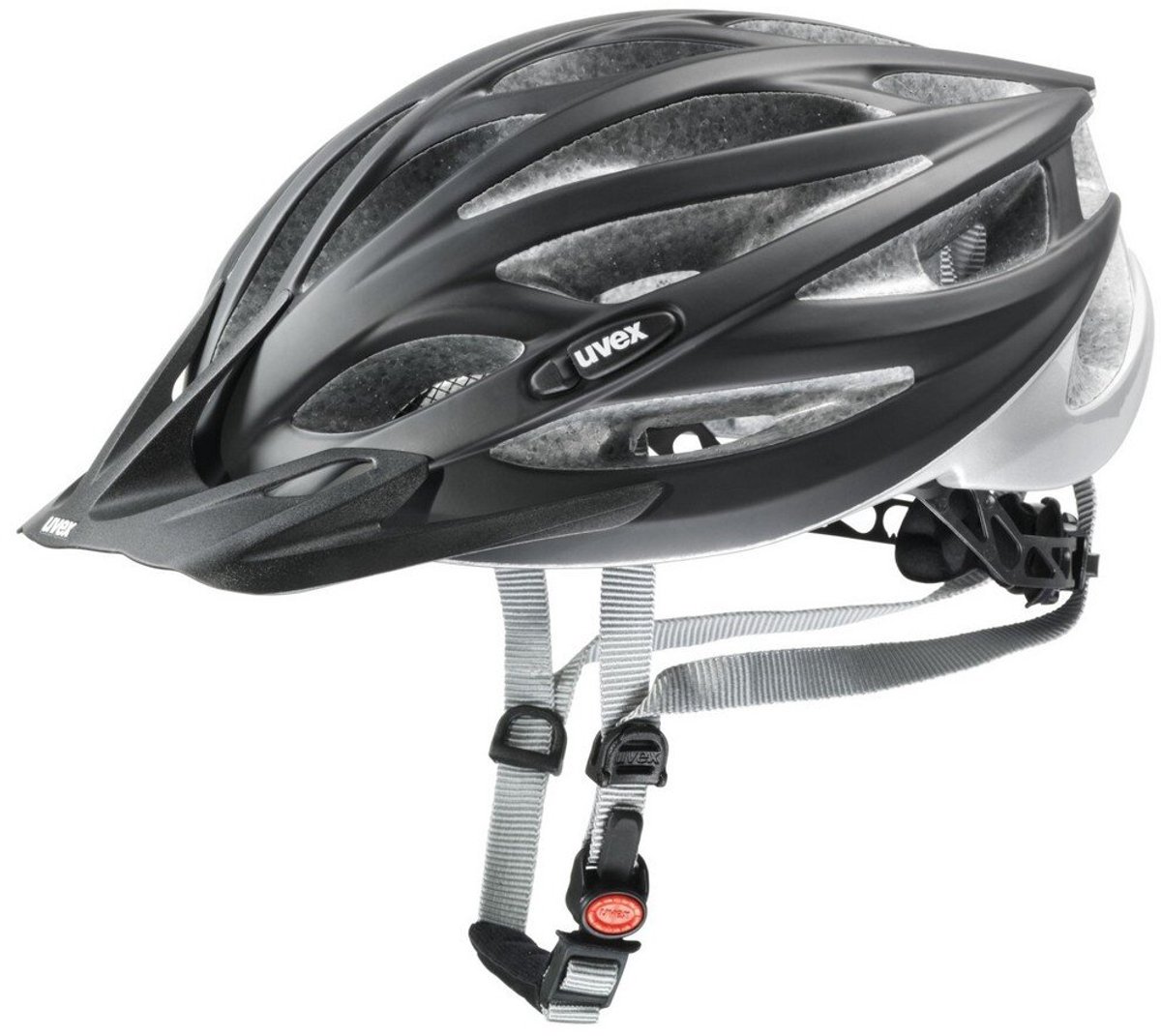 uvex Oversize Fietshelm Black Mat/Silver - Unisex - maat 61-65 (4043197254920)