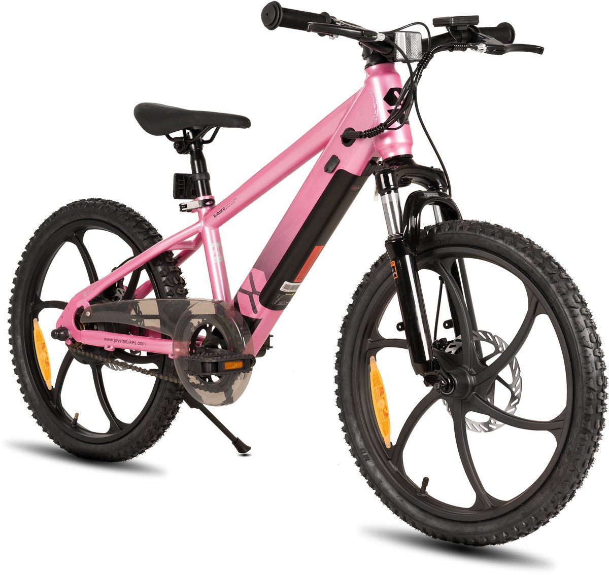JOYSTAR Elektrische Fiets E-Bike - 20 Inch - Voor Kinderen/Tieners - 250W Motor - 1 Versnelling - Bladwiel - Mechanische Schijfremmen - Roze (6940194087361)