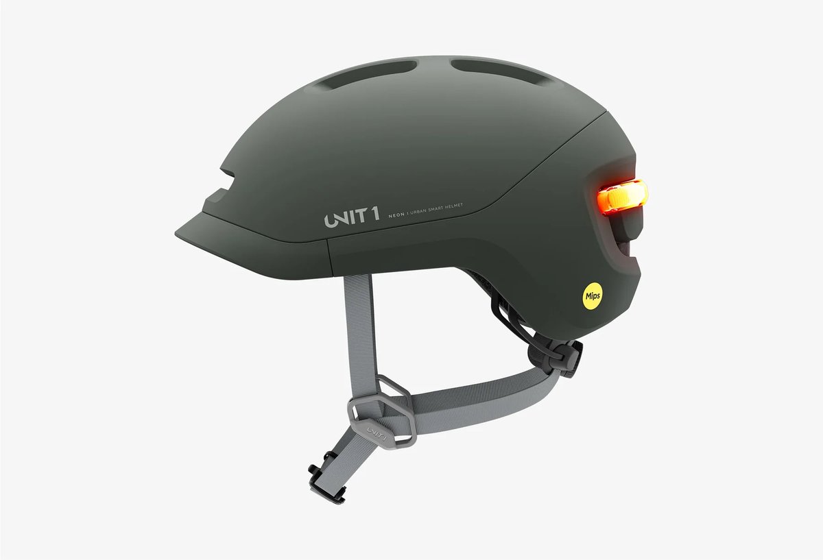Unit 1 - Neon Smart helmet - Pine Green - Smart Fietshelm - Maat M (0850058342603)
